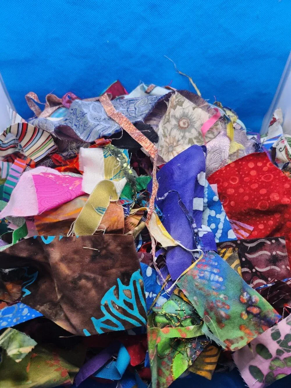 An grab bag of crumbs, confetti, and scraps